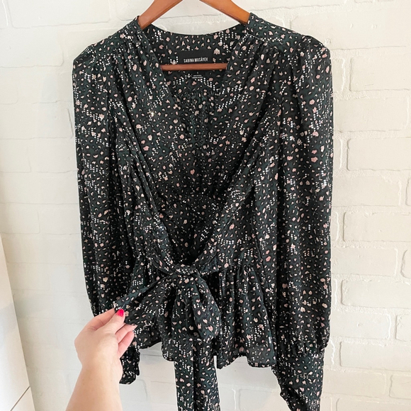 Anthropologie x Sabina Musayev Blouse Babydoll Puffy Longsleeve Mobwife S - Picture 3 of 13